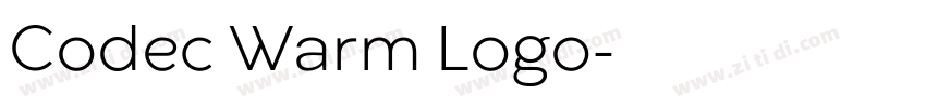 Codec Warm Logo字体转换